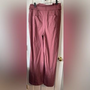 Express Pink Mauve Paperbag Wide Leg Trouser